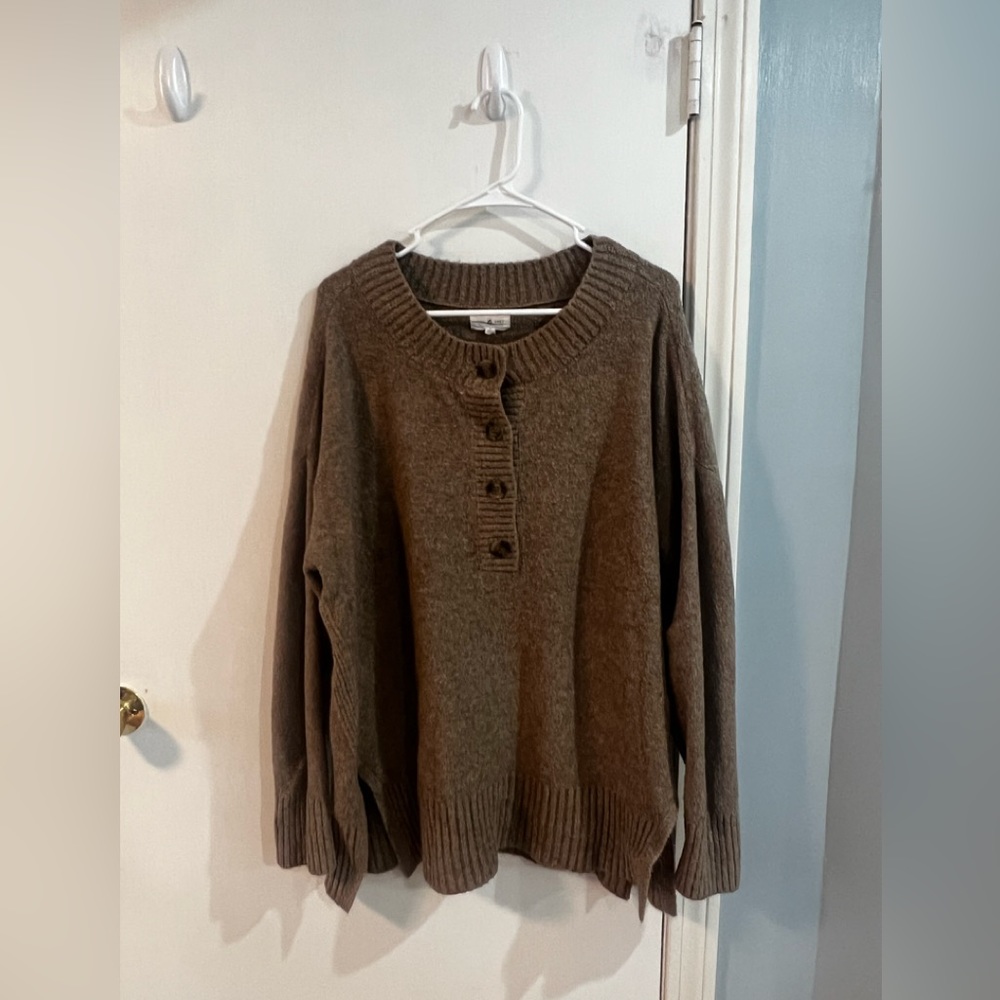 Tunic length sweater